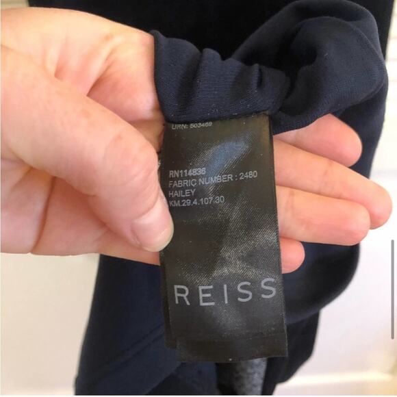 Reiss Hailey Crushed Velvet Cutout Dress - Picture 5 of 9